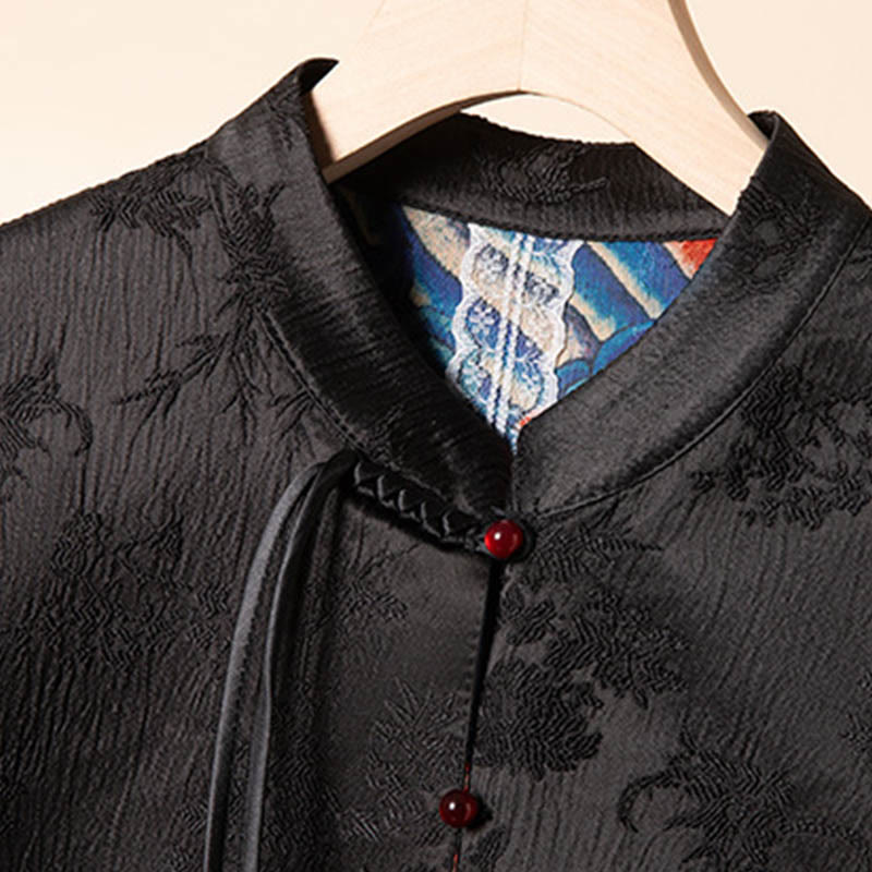 Vintage Embroidery Flower Cloud Pattern Vest