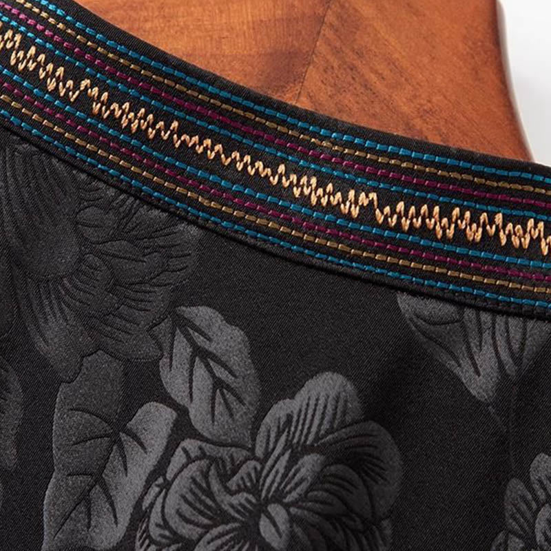 Vintage Embroidery Colorful Cloud Flower Pattern Vest