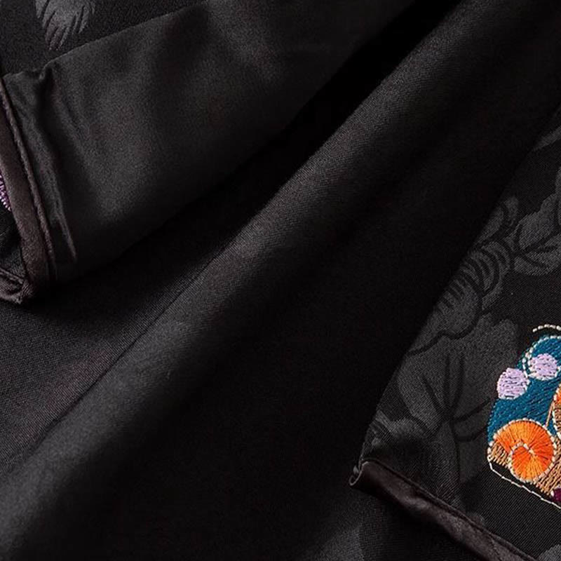 Vintage Embroidery Colorful Cloud Flower Pattern Vest