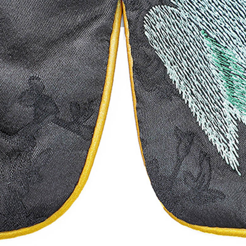 Vintage Embroidery Plum Blossom Pattern Double-Sided Wear Vest