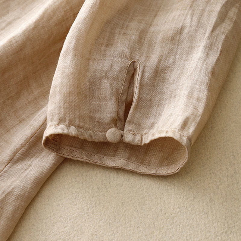 Embroidered Tencel Loose Fit Mindful Lounge Shirt