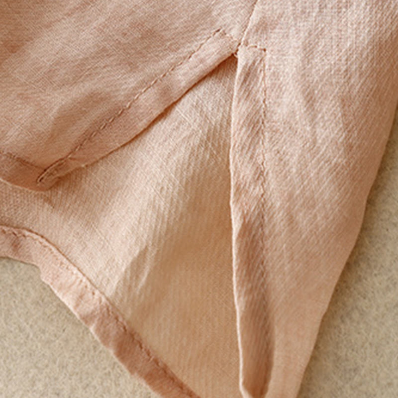 Embroidered Tencel Loose Fit Mindful Lounge Shirt