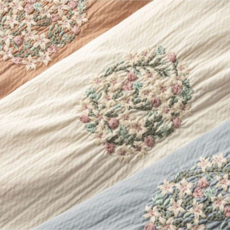 Artisanal Embroidered Cotton Breathable Meditation Harem Pants