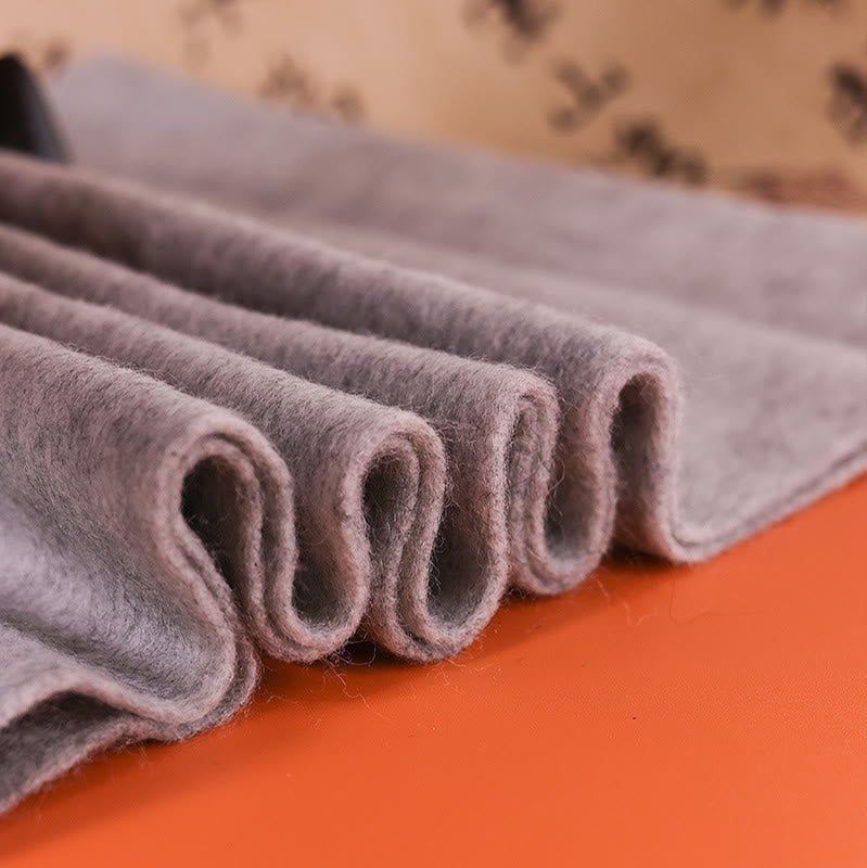 Wool Shawl Pink Peony Butterfly Embroidery Tassel Winter Cozy Travel Scarf Wrap