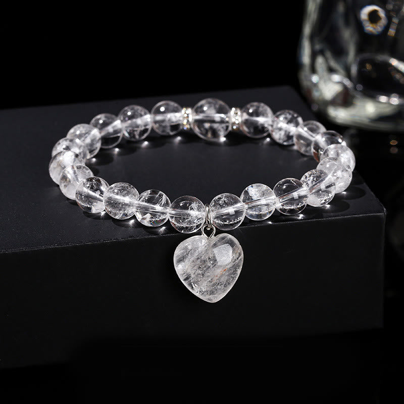 Various Crystal Green Aventurine Love Heart Balance Bracelet