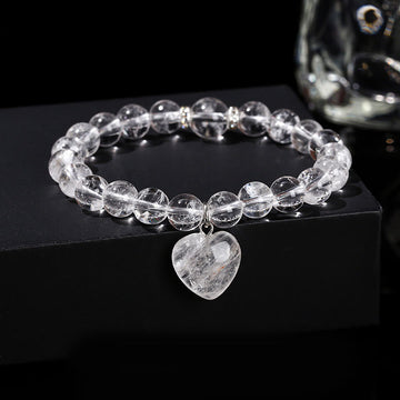 Various Crystal Green Aventurine Love Heart Balance Bracelet