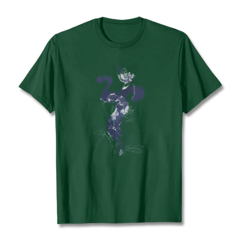 Soft Cotton Om Lotus Graphic Meditation T-Shirt
