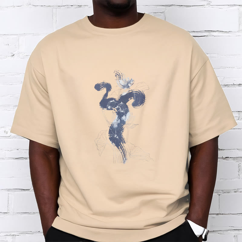 Soft Cotton Om Lotus Graphic Meditation T-Shirt