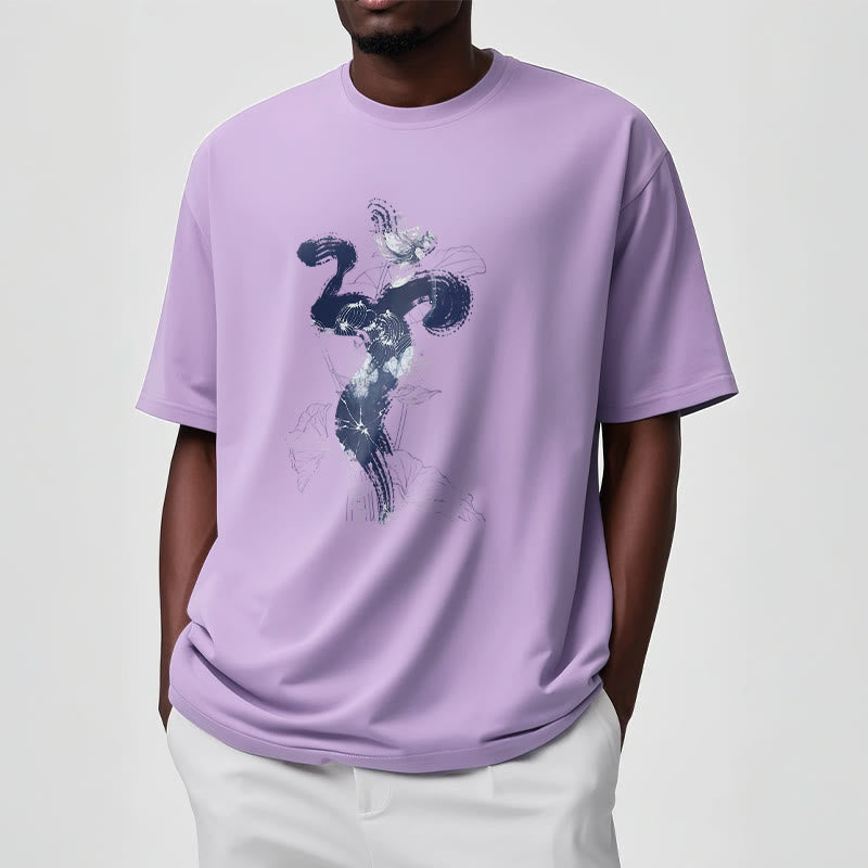 Soft Cotton Om Lotus Graphic Meditation T-Shirt