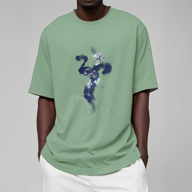 Soft Cotton Om Lotus Graphic Meditation T-Shirt