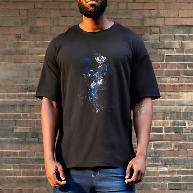 Soft Cotton Om Lotus Graphic Meditation T-Shirt