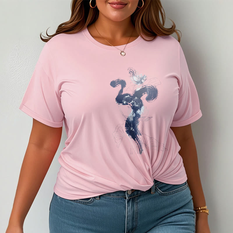 Soft Cotton Om Lotus Graphic Meditation T-Shirt