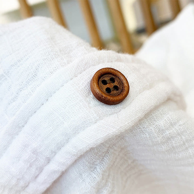 Sand-Washed Cotton Linen Double-Layered Mindful Shirt