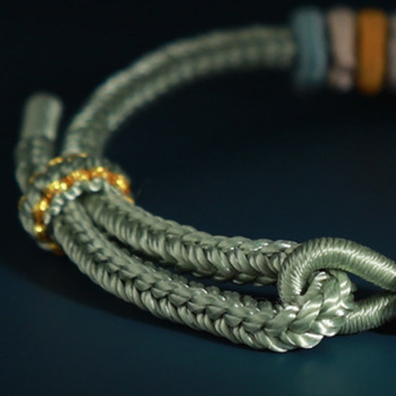 Four-Strand Braided Red String Peach Blossom Connection Bracelet