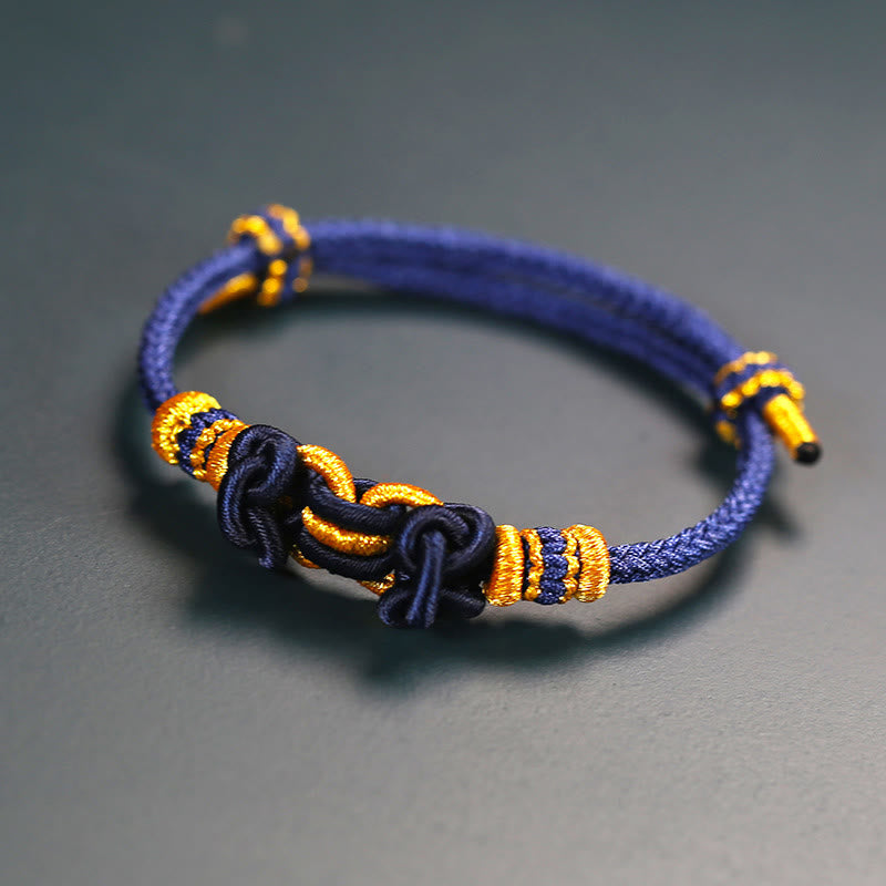 Red String Saddle Endless Knot Adjustable Cord Bracelet