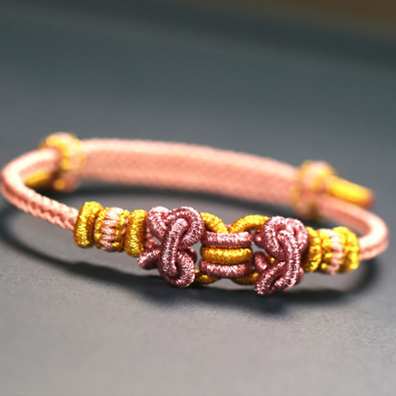 Red String Saddle Endless Knot Adjustable Cord Bracelet