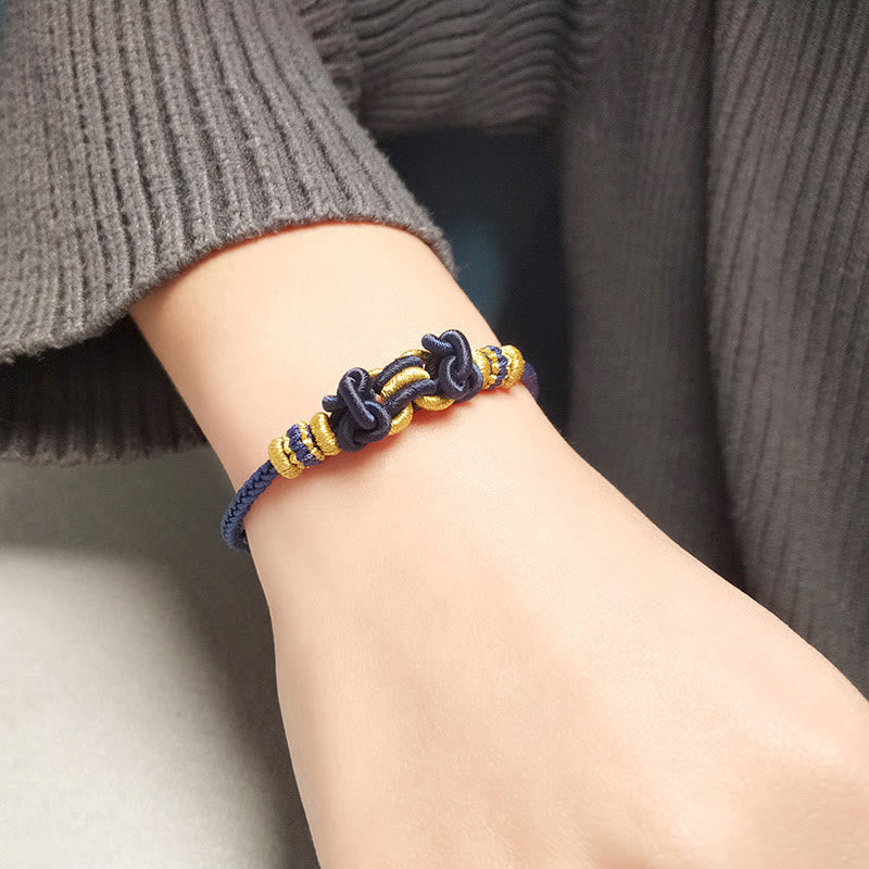Red String Saddle Endless Knot Adjustable Cord Bracelet