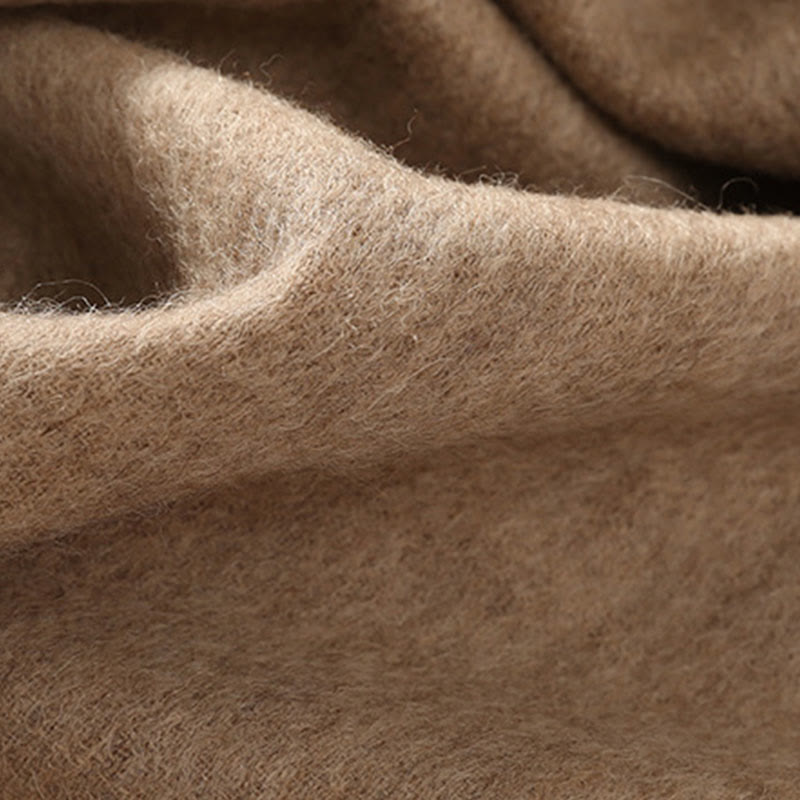 Wool Shawl Weiyang Flower Embroidery Tassel Winter Cozy Travel Scarf Wrap