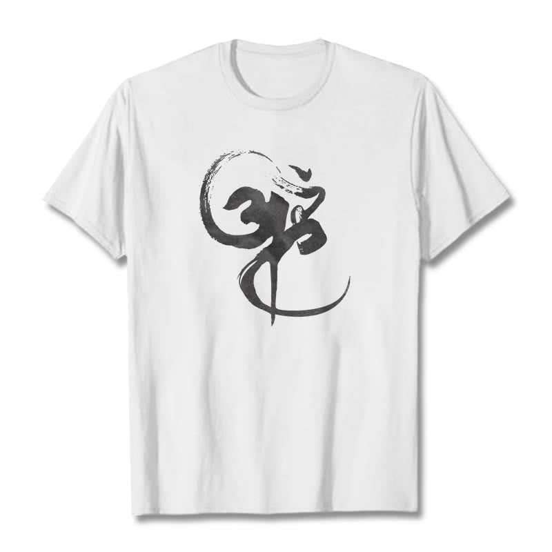 Om Design Cotton Tee T-shirt