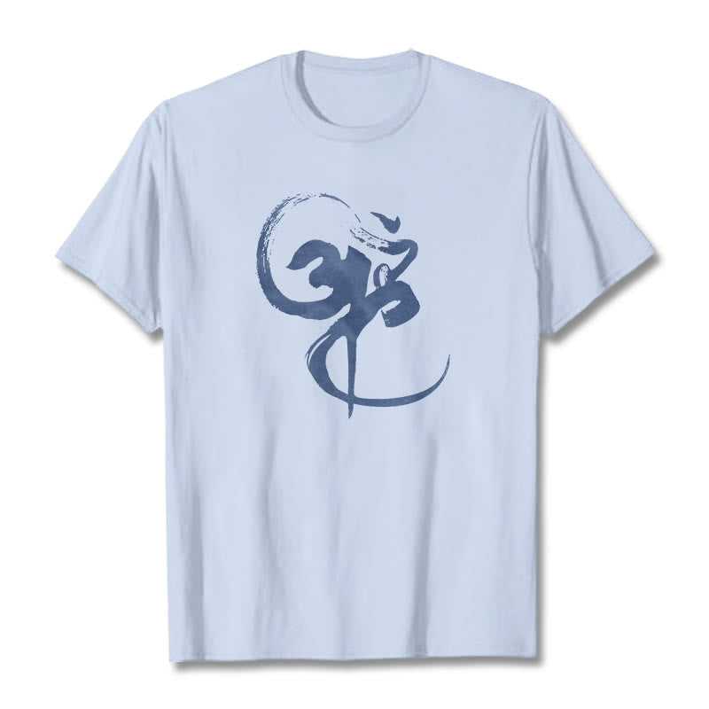 Om Design Cotton Tee T-shirt