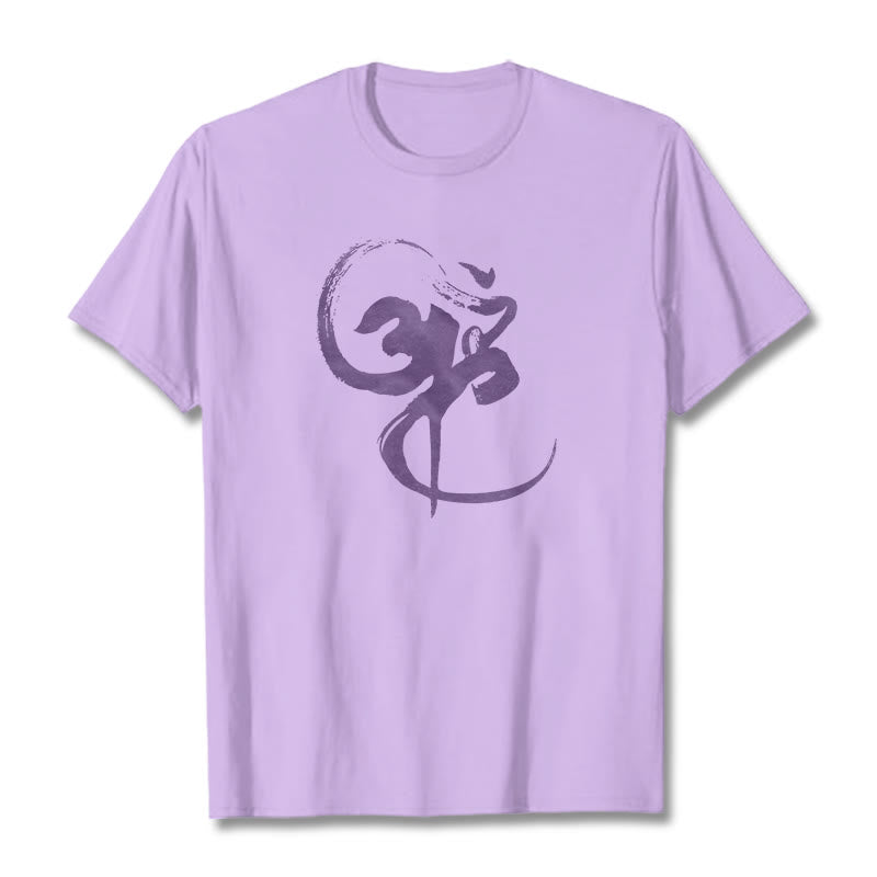 Om Design Cotton Tee T-shirt