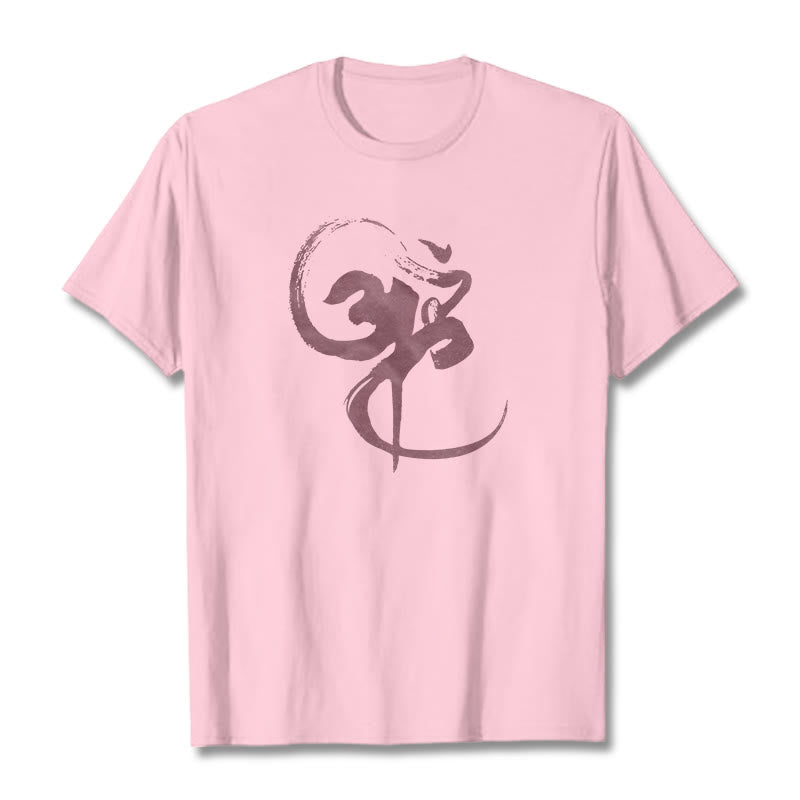 Om Design Cotton Tee T-shirt