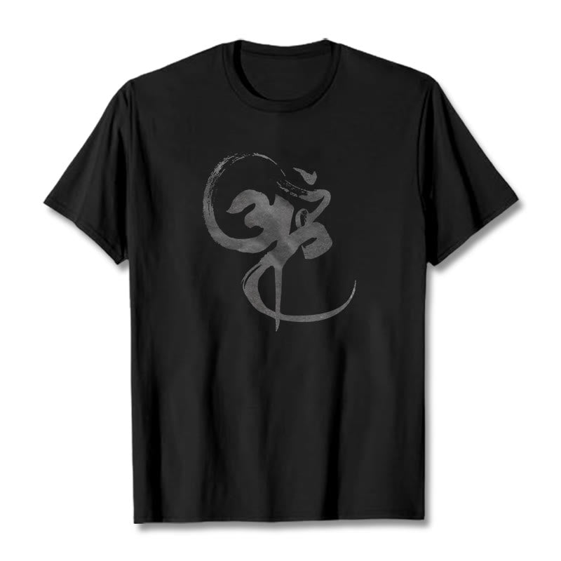 Om Design Cotton Tee T-shirt