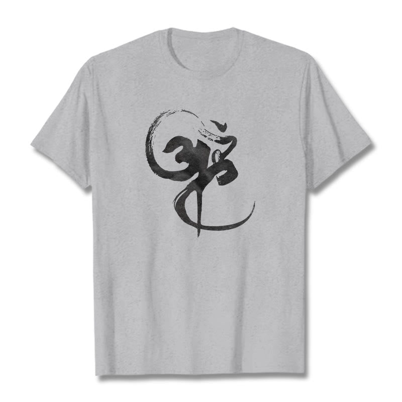 Om Design Cotton Tee T-shirt