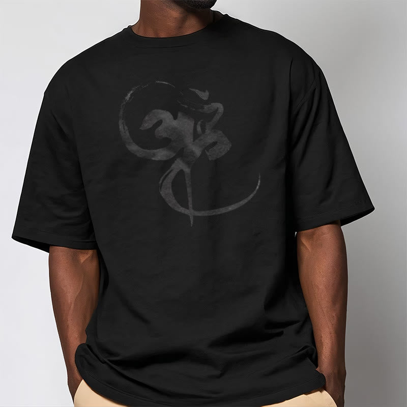 Om Design Cotton Tee T-shirt