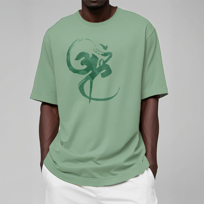 Om Design Cotton Tee T-shirt