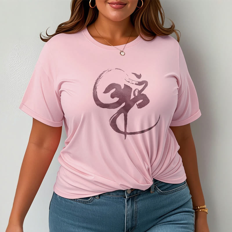 Om Design Cotton Tee T-shirt