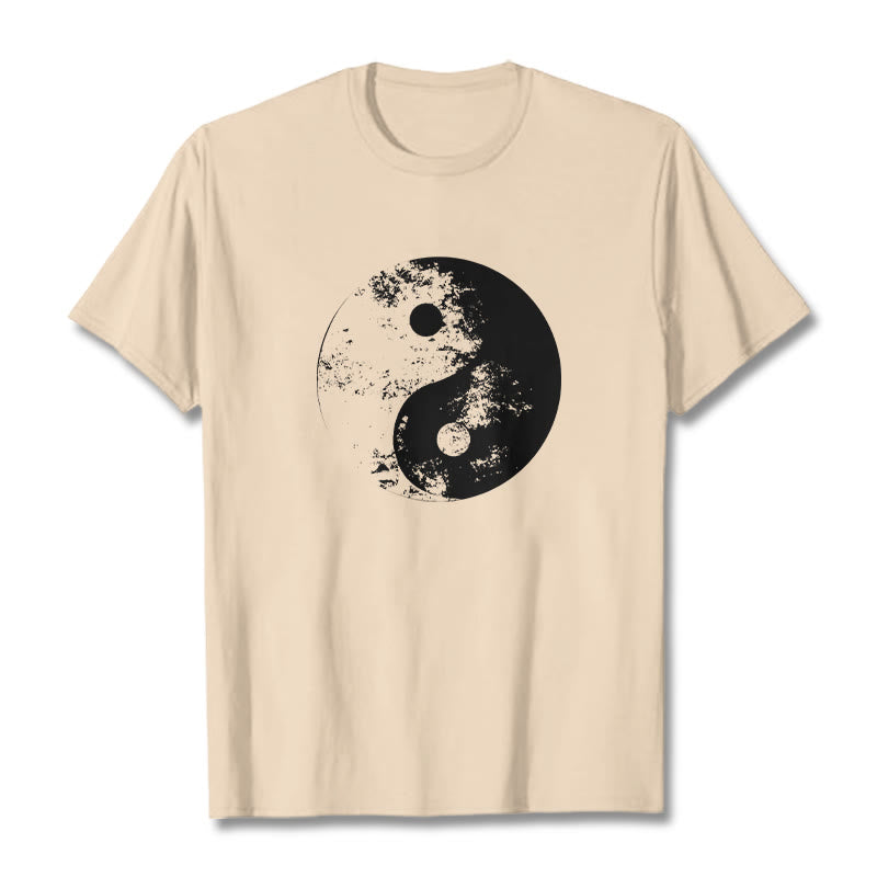 Yin Yang Tai Chi Pattern Cotton Tee T-shirt