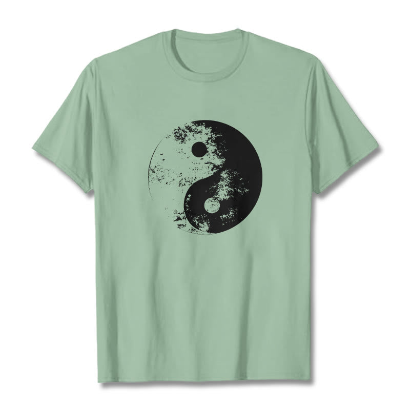 Yin Yang Tai Chi Pattern Cotton Tee T-shirt