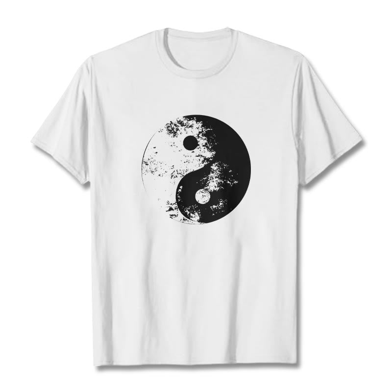 Yin Yang Tai Chi Pattern Cotton Tee T-shirt