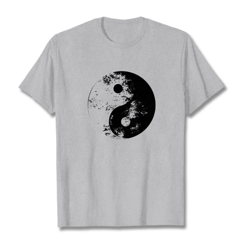 Yin Yang Tai Chi Pattern Cotton Tee T-shirt
