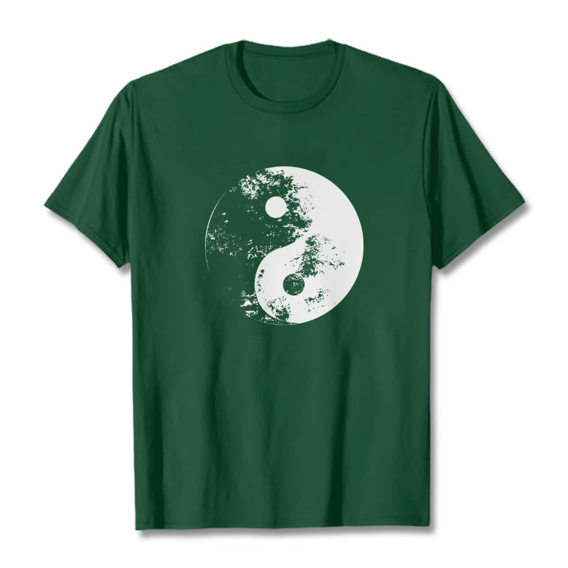 Yin Yang Tai Chi Pattern Cotton Tee T-shirt