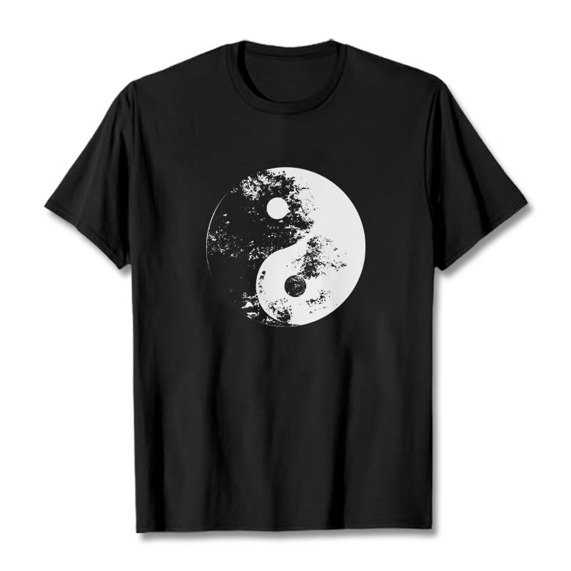 Yin Yang Tai Chi Pattern Cotton Tee T-shirt