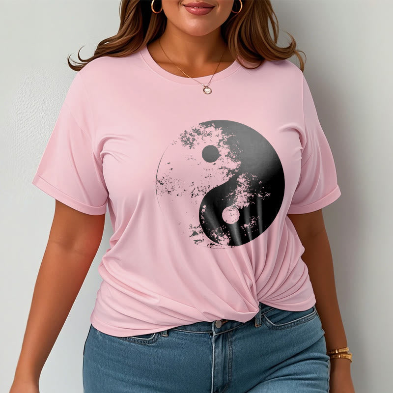 Yin Yang Tai Chi Pattern Cotton Tee T-shirt