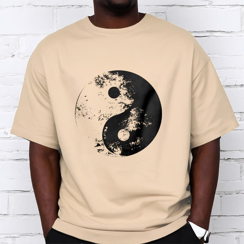 Yin Yang Tai Chi Pattern Cotton Tee T-shirt