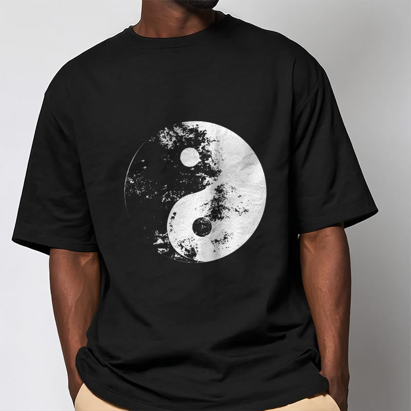 Yin Yang Tai Chi Pattern Cotton Tee T-shirt