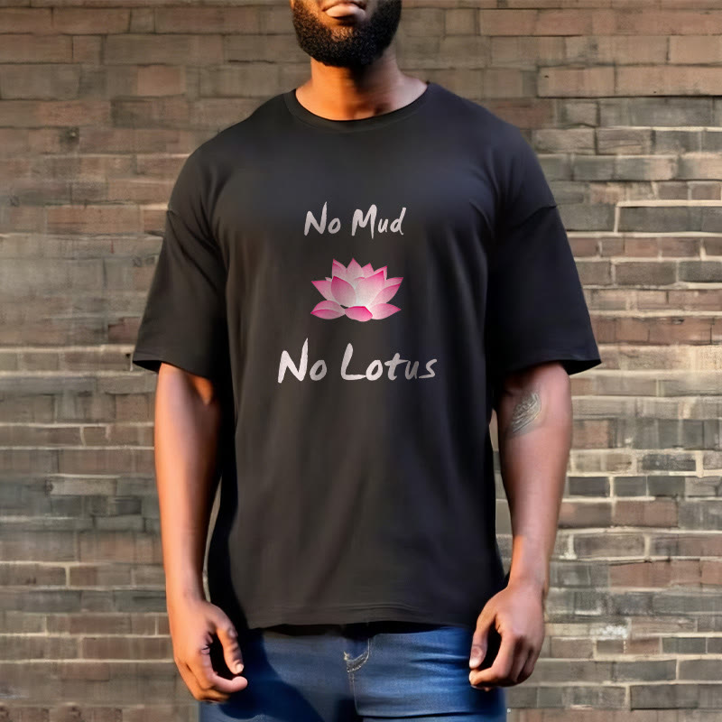 Tactile Cotton No Mud No Lotus Meditation Graphic Tee