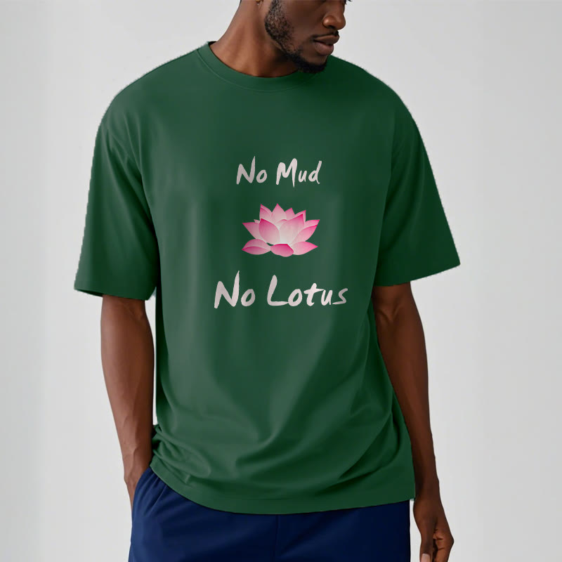 Tactile Cotton No Mud No Lotus Meditation Graphic Tee