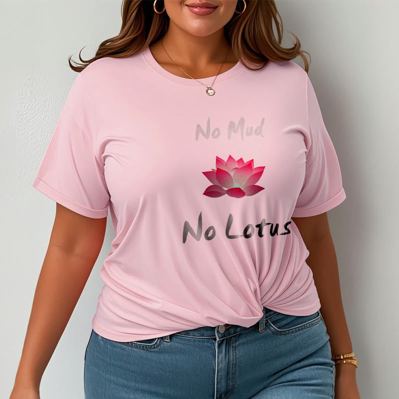 Tactile Cotton No Mud No Lotus Meditation Graphic Tee