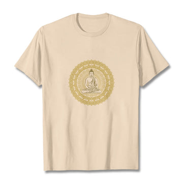 Mandala Buddha Cotton Tee T-shirt