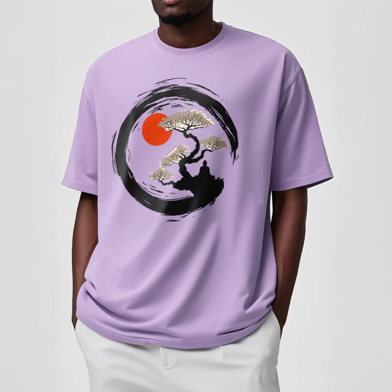 Tactile Cotton Zen Graphic Meditation Tee