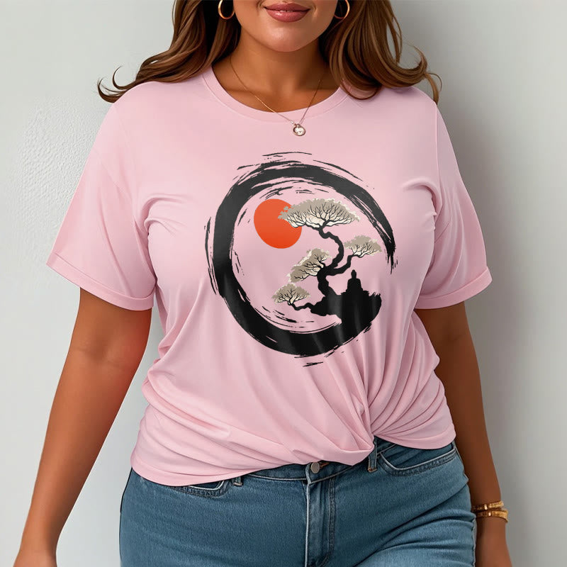 Tactile Cotton Zen Graphic Meditation Tee