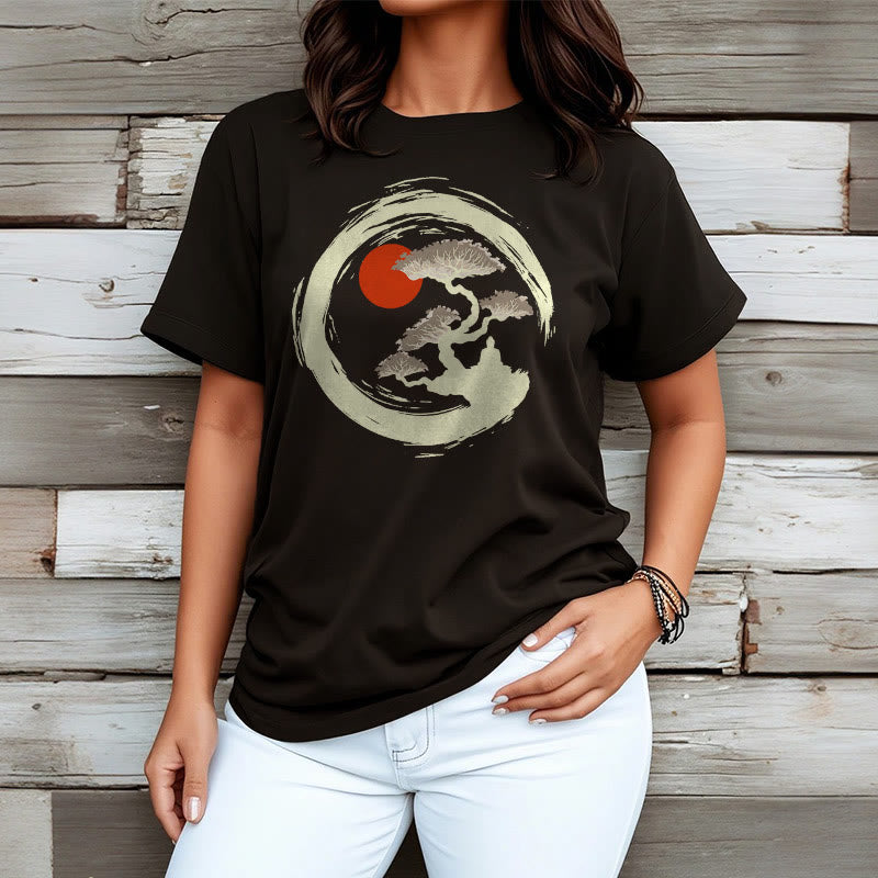 Tactile Cotton Zen Graphic Meditation Tee