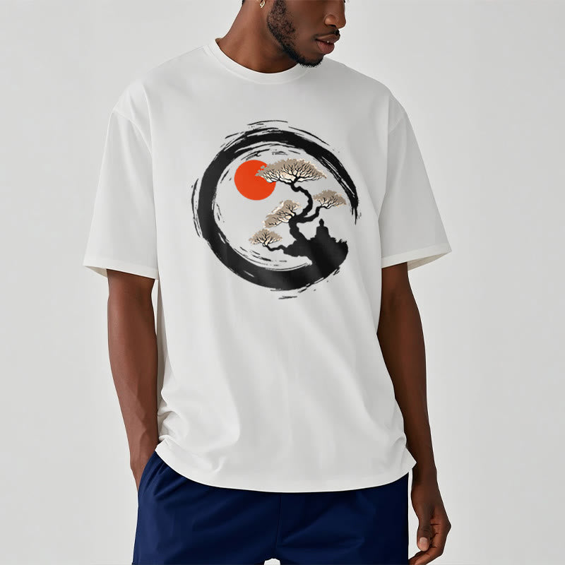 Tactile Cotton Zen Graphic Meditation Tee