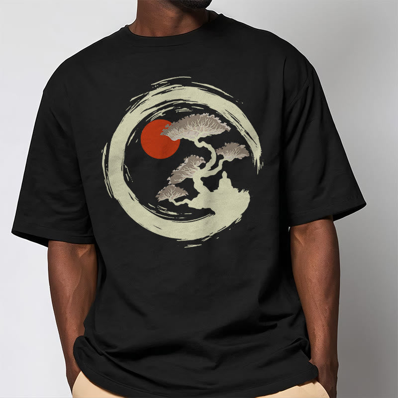 Tactile Cotton Zen Graphic Meditation Tee