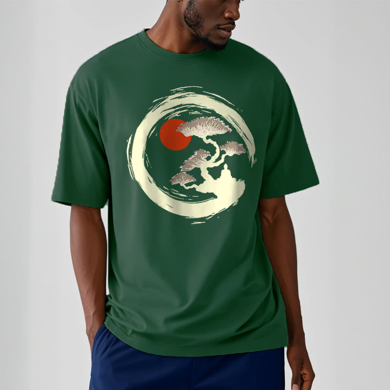 Tactile Cotton Zen Graphic Meditation Tee